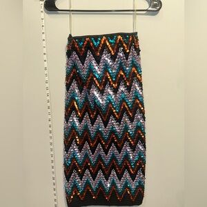 Shop 17 (S) Multicolor Sequin Zigzag Dress